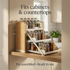 NovaCraft Expandable 3-Tier Spice Rack
