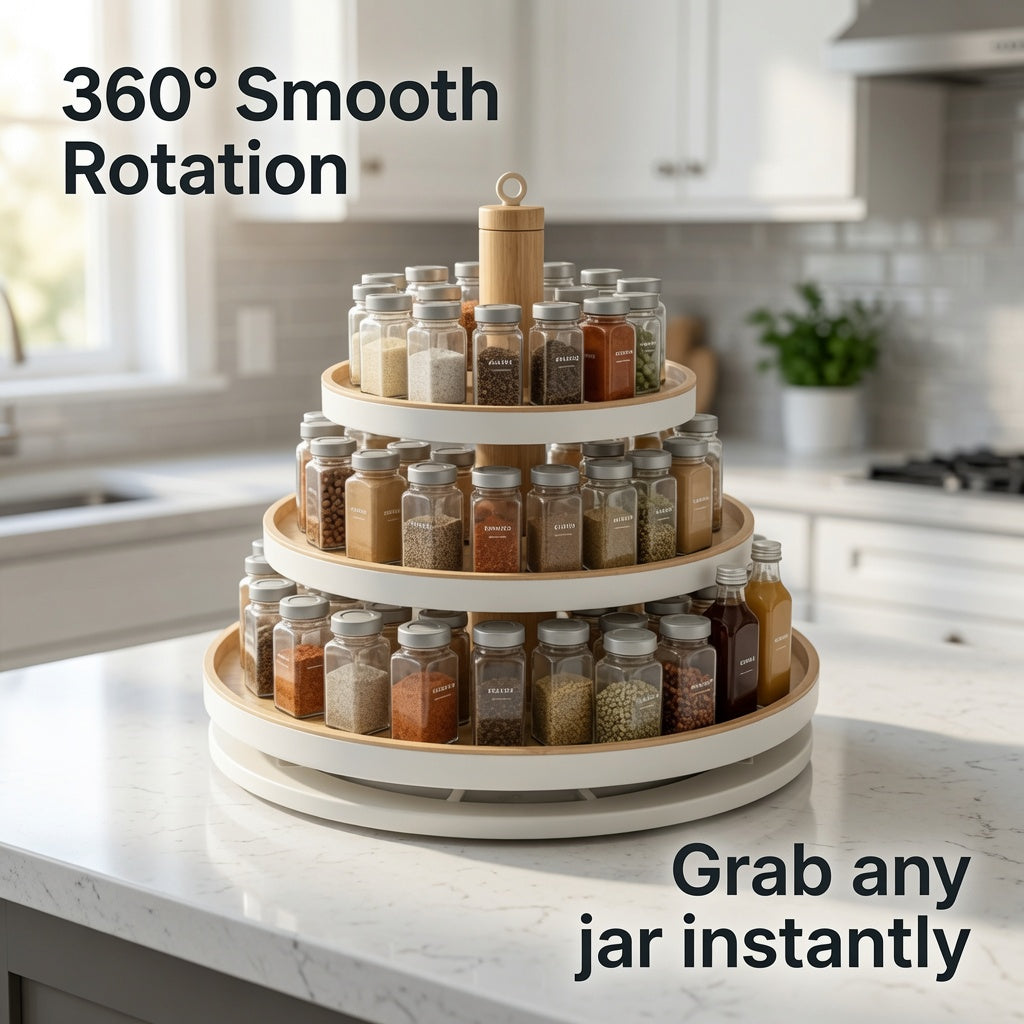 NovaCraft 3-Tier Rotating Spice Shelf
