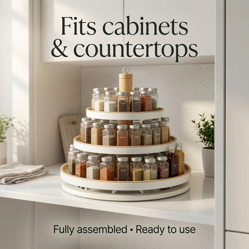 NovaCraft 3-Tier Rotating Spice Shelf