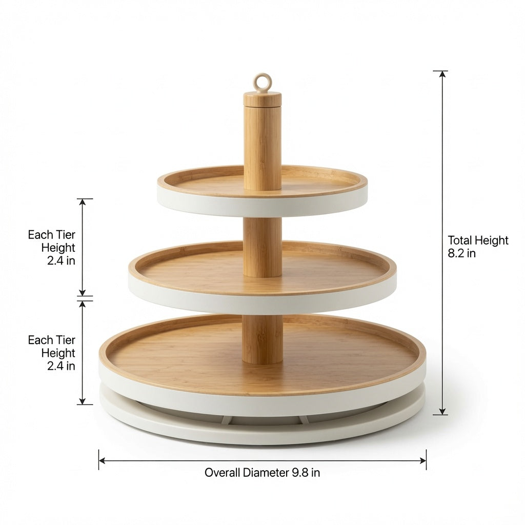 NovaCraft 3-Tier Rotating Spice Shelf