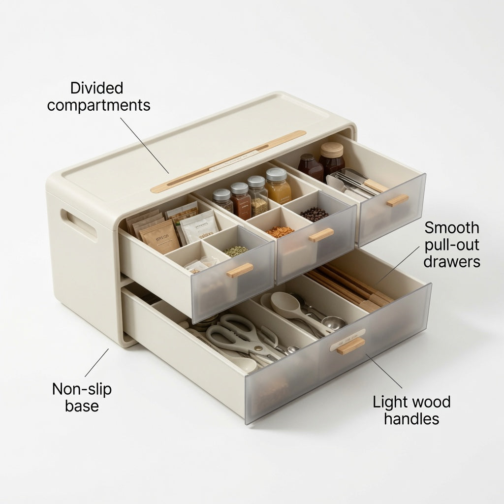 NovaCraft Drawer Spice Storage Box