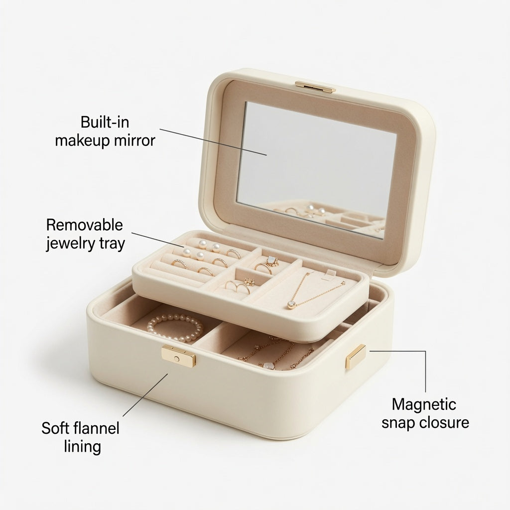 NovaCraft Multi-Layer Jewelry Storage Box