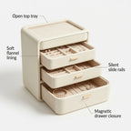 NovaCraft 3-Drawer Vanity Jewelry Cabinet