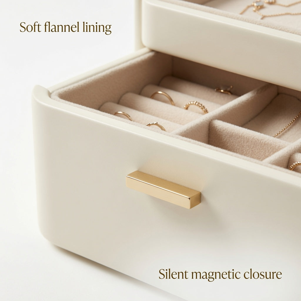 NovaCraft 3-Drawer Vanity Jewelry Cabinet