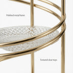 NovaCraft Multi-Layer Curved Metal Jewelry Stand