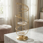 NovaCraft Multi-Layer Curved Metal Jewelry Stand