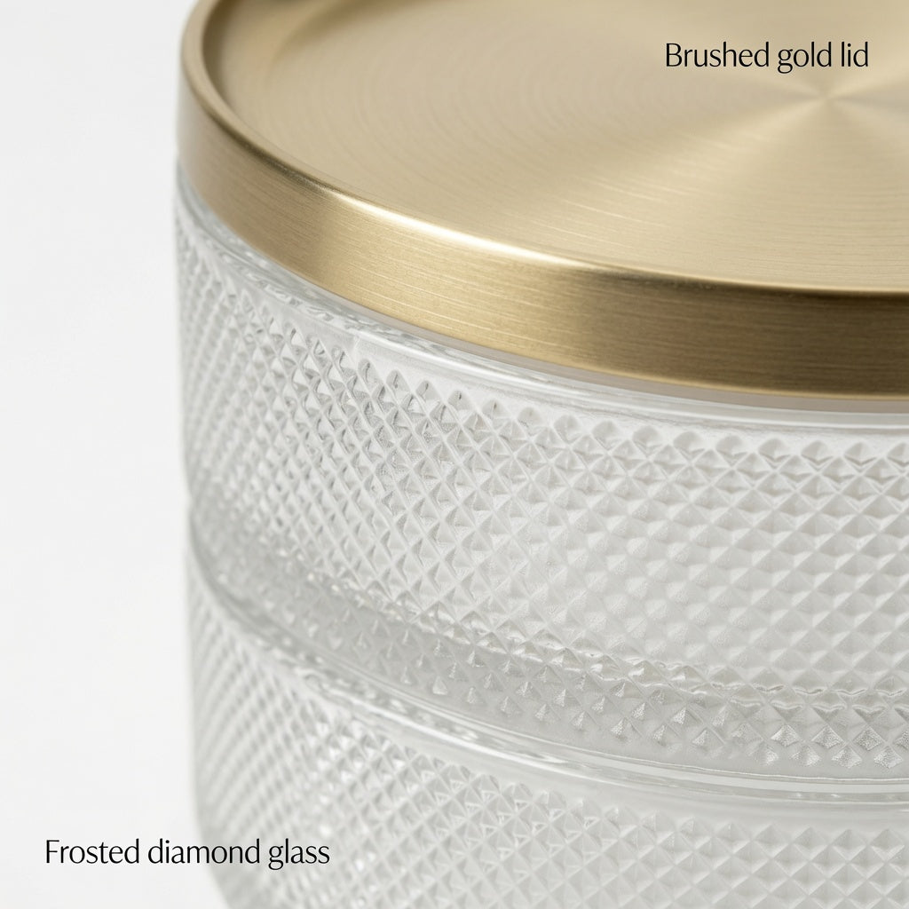 NovaCraft Rotatable 3-Tier Empty Glass Jewelry Jar