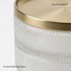NovaCraft Rotatable 3-Tier Empty Glass Jewelry Jar