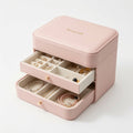 NovaCraft Pink Multi-Layer Flip Jewelry Box