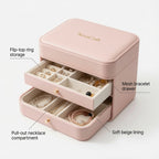 NovaCraft Pink Multi-Layer Flip Jewelry Box