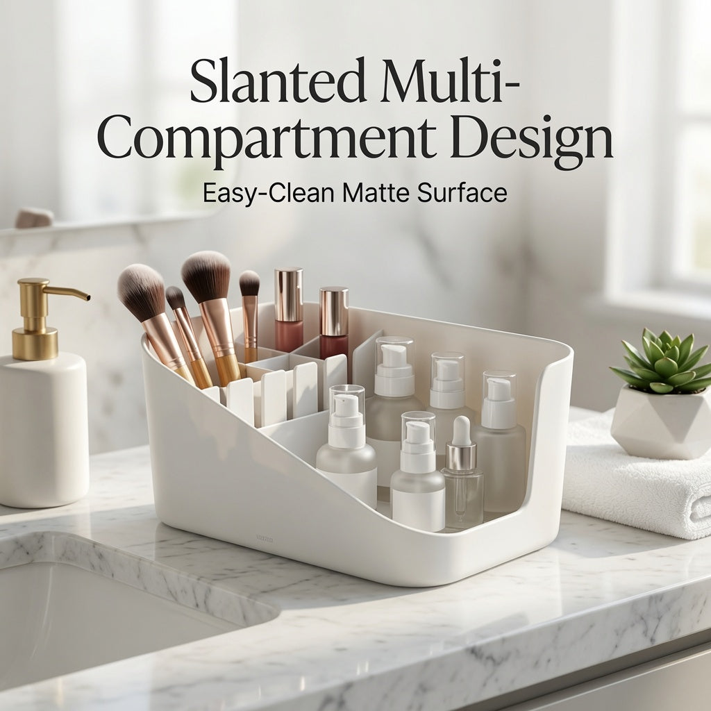 NovaCraft Slant Partition Makeup Organizer