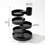 NovaCraft Asymmetric Rotating Makeup Organizer